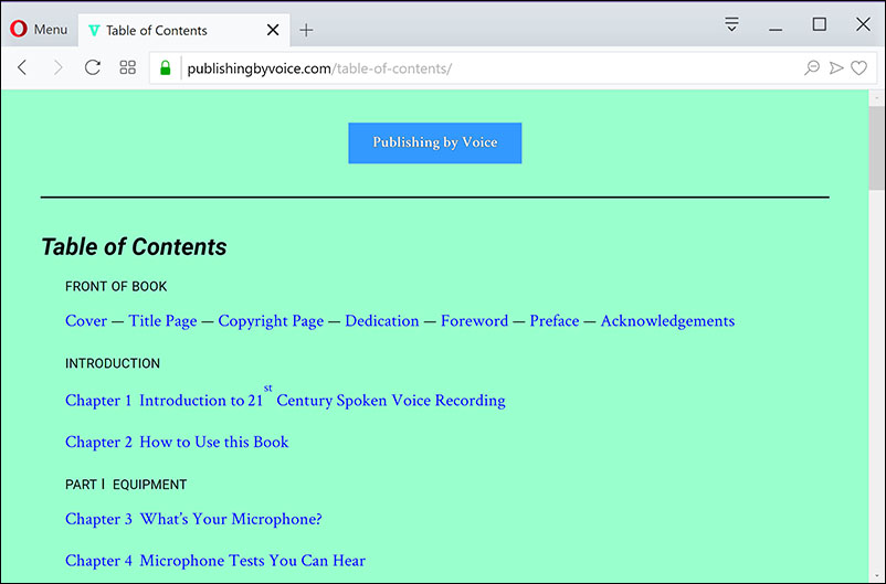 Webbook Chapter 2 Outline of a Webbook